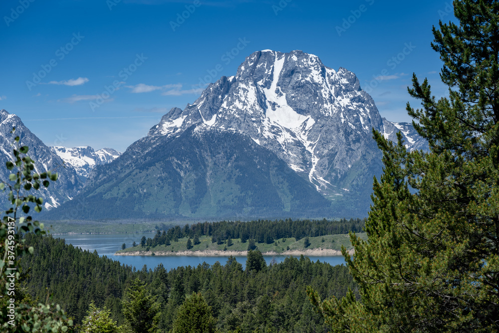 Grand Teton National Park, with a small view of Jackson Lake