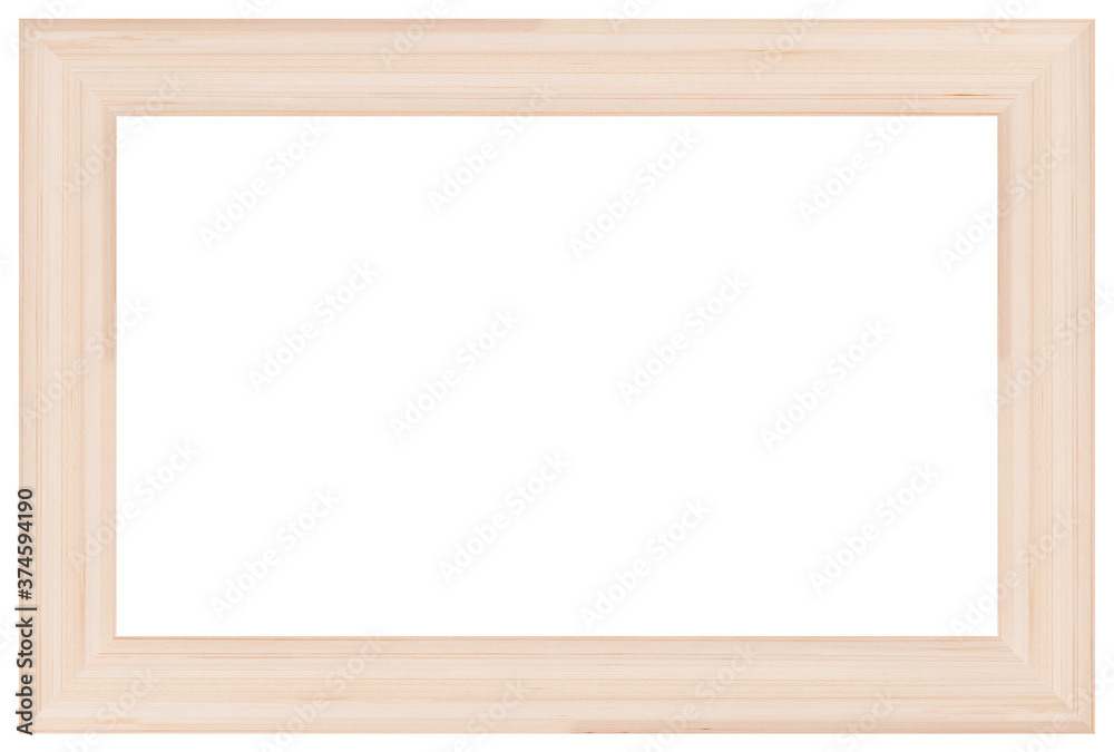 Wood frame isolated on white background with clipping path Wood frame isolated on white background with clipping path