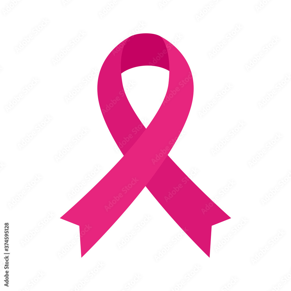 pink ribbon of breast cancer awareness design, campaign and prevention theme Vector illustration pink ribbon of breast cancer awareness design, campaign and prevention theme Vector illustration