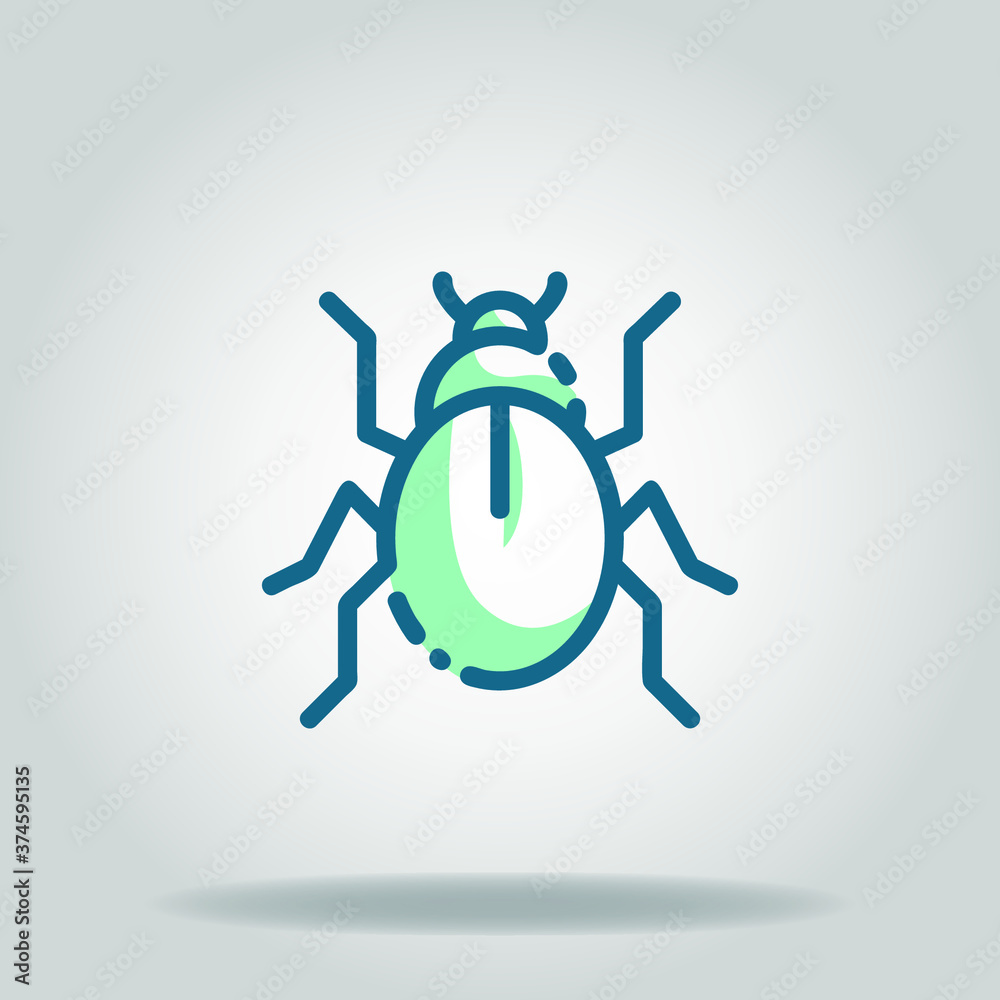 insect icon icon or logo in  twotone
