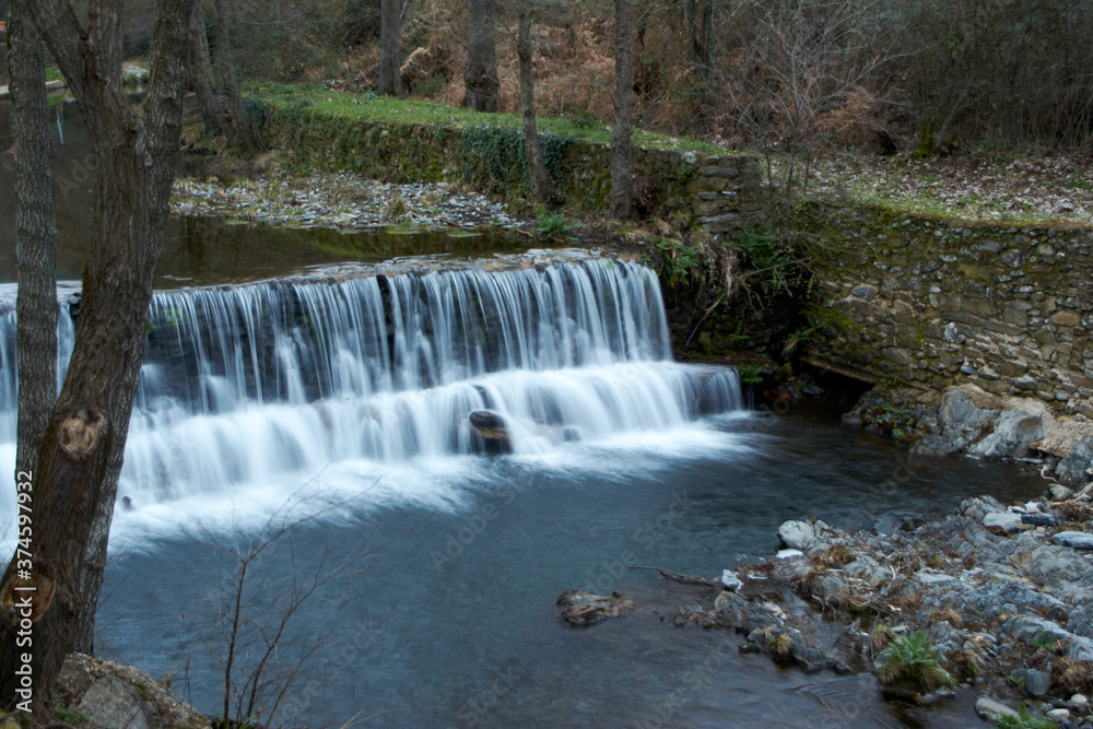waterfall in autumn waterfall in autumn