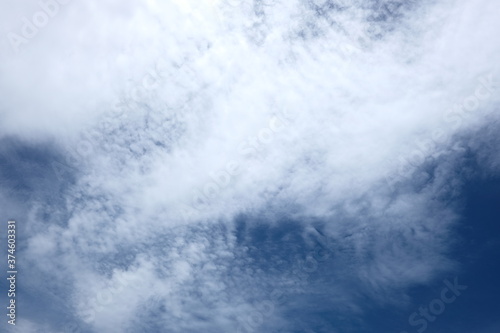 The sky with white clouds