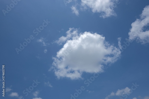The sky with white clouds
