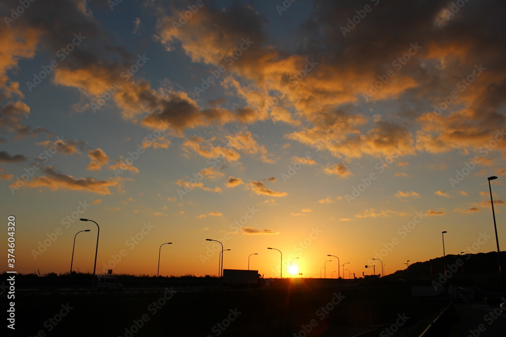 浜松の美しい夕暮れ 浜松の美しい夕暮れ