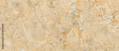 Polished beige marble. Real natural marble stone texture for Interior exterior home decoration used ceramic wall tiles and floor tiles surface background. © Rock Natural Texture