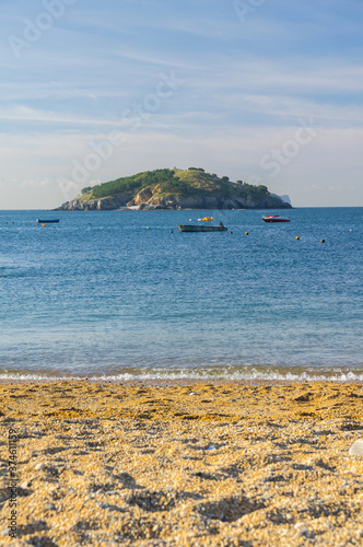 The scenery of Dalian Golden Stone National Geopark and Coastal Road in late Summer photo