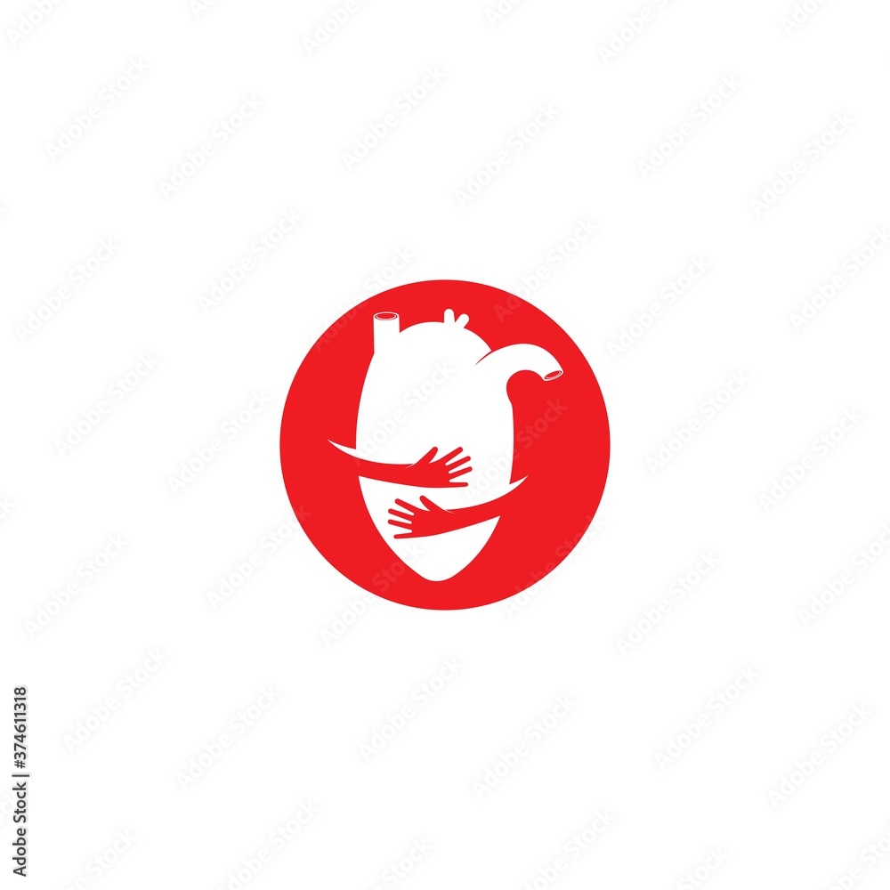 Human heart medical vector illustration Human heart medical vector illustration