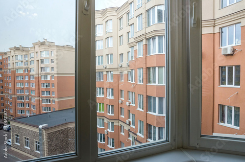 view from the window of a residential building
