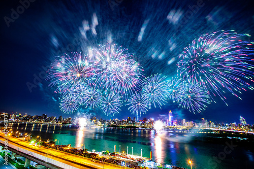 Dadaocheng Valentine's Day Fireworks Show 2020 in Taipei, Taiwan