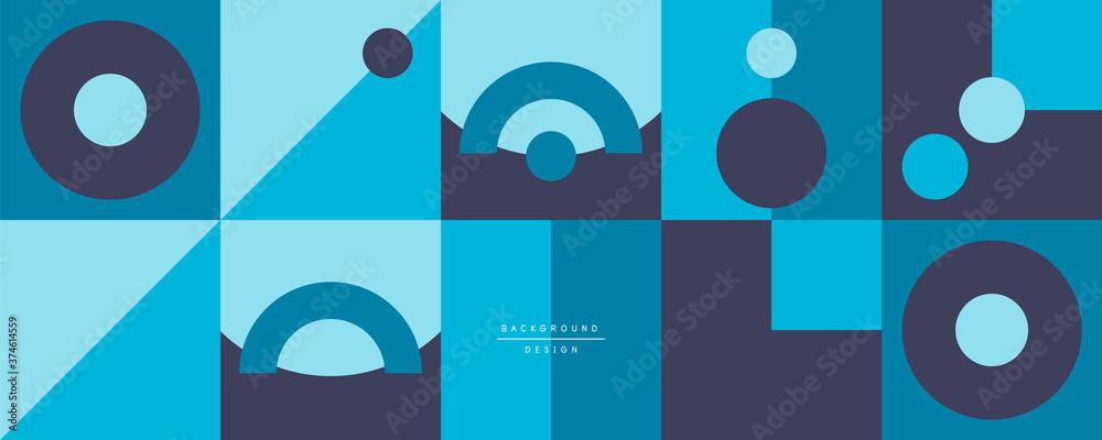 Neo memphis geometric pattern with circles, squares and lines. Pop art abstract background for covers, banners, flyers and posters and other templates