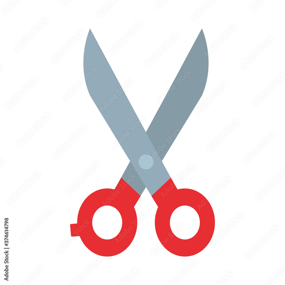 scissors icon image, flat style scissors icon image, flat style