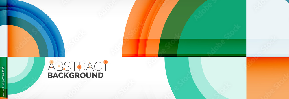 Round shapes, triangles and circles. Modern abstract background Round shapes, triangles and circles. Modern abstract background