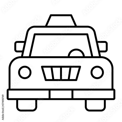 Taxi car icon, Summer vacation related vector