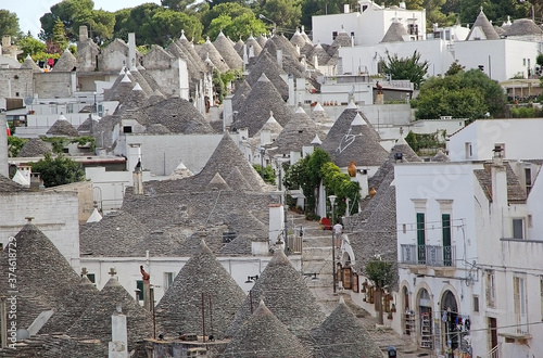 The roofs of trullo at Alberobello, Apulia, Italy