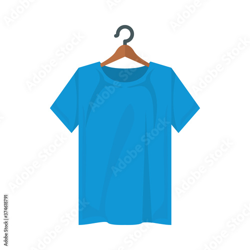 Isolated blue tshirt vector design