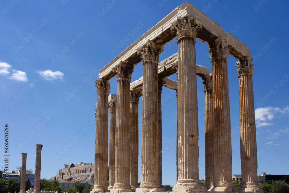 the Temple of Olympian Zeus, Athens