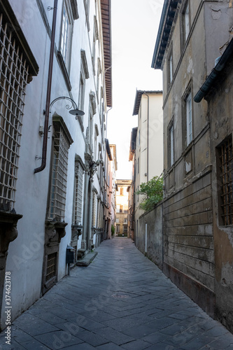 Typical street of Toscany  Italy.