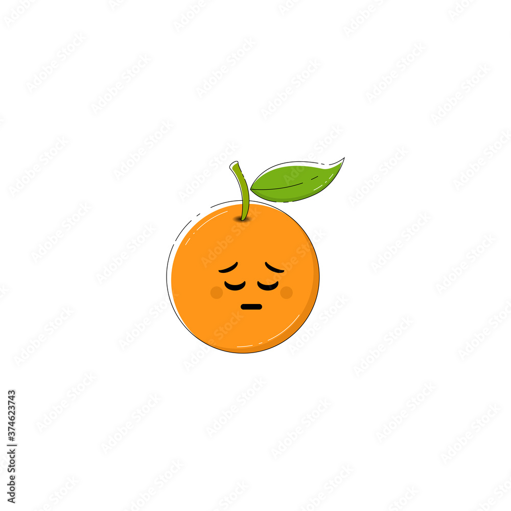 Orange fruit icon. fruit expression icon. pattern material. Vector illustration Orange fruit icon. fruit expression icon. pattern material. Vector illustration