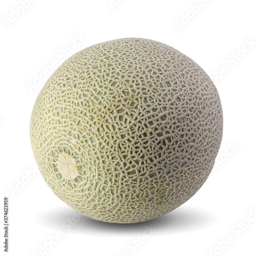 Cantaloupe Melons isolated on white background with clipping path.