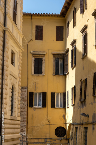 Typical street of Toscany, Italy.