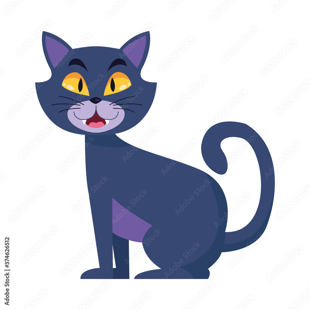 Kawaii cat animal cartoon vector design Stock Vector Image & Art