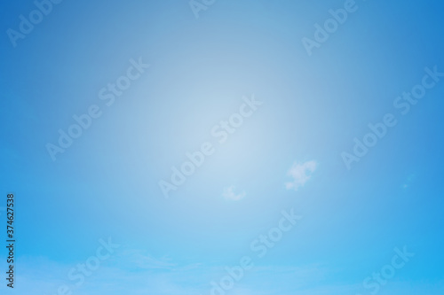 Blue sky and white clouds as background.
