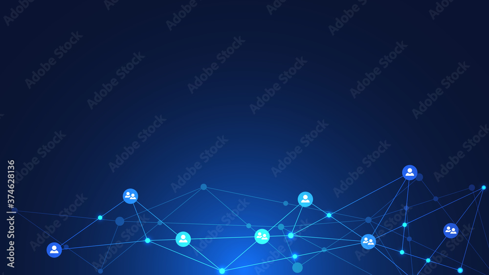 Vector illustration of connecting people and communication concept, social network. Vector illustration of connecting people and communication concept, social network.