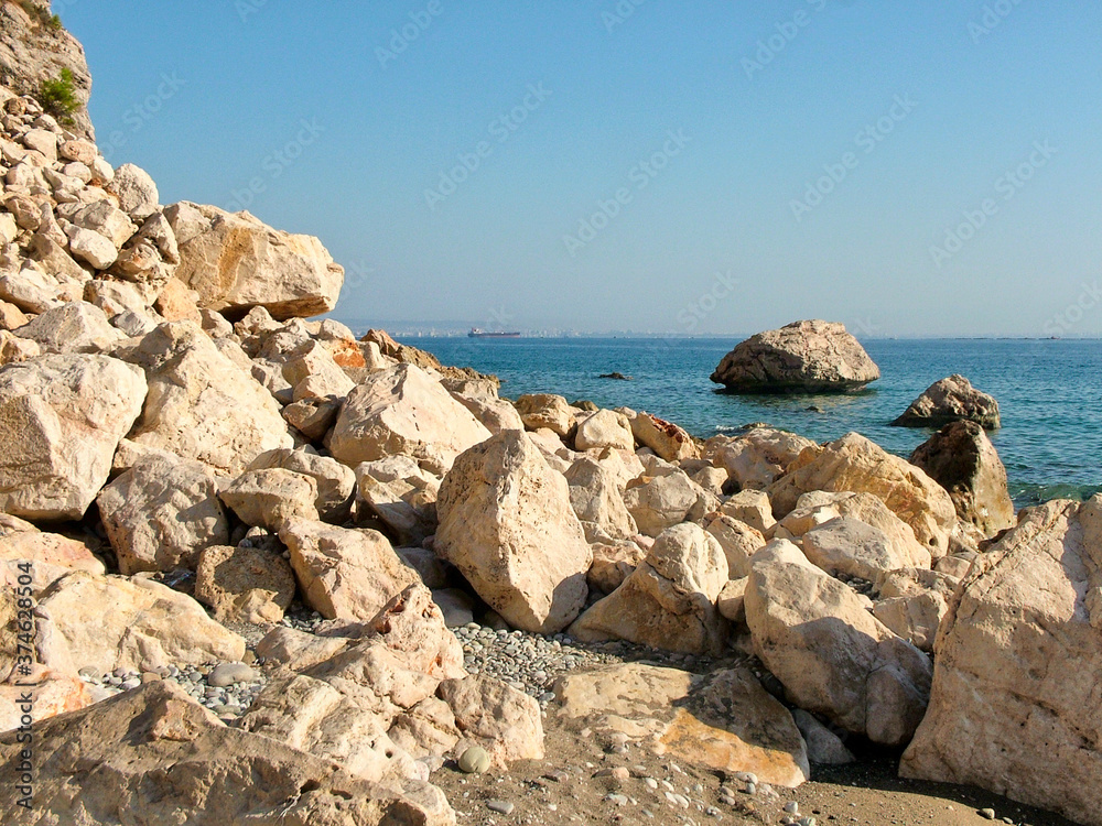 Wild beach  in  the  village of  Beldibi in Turkey