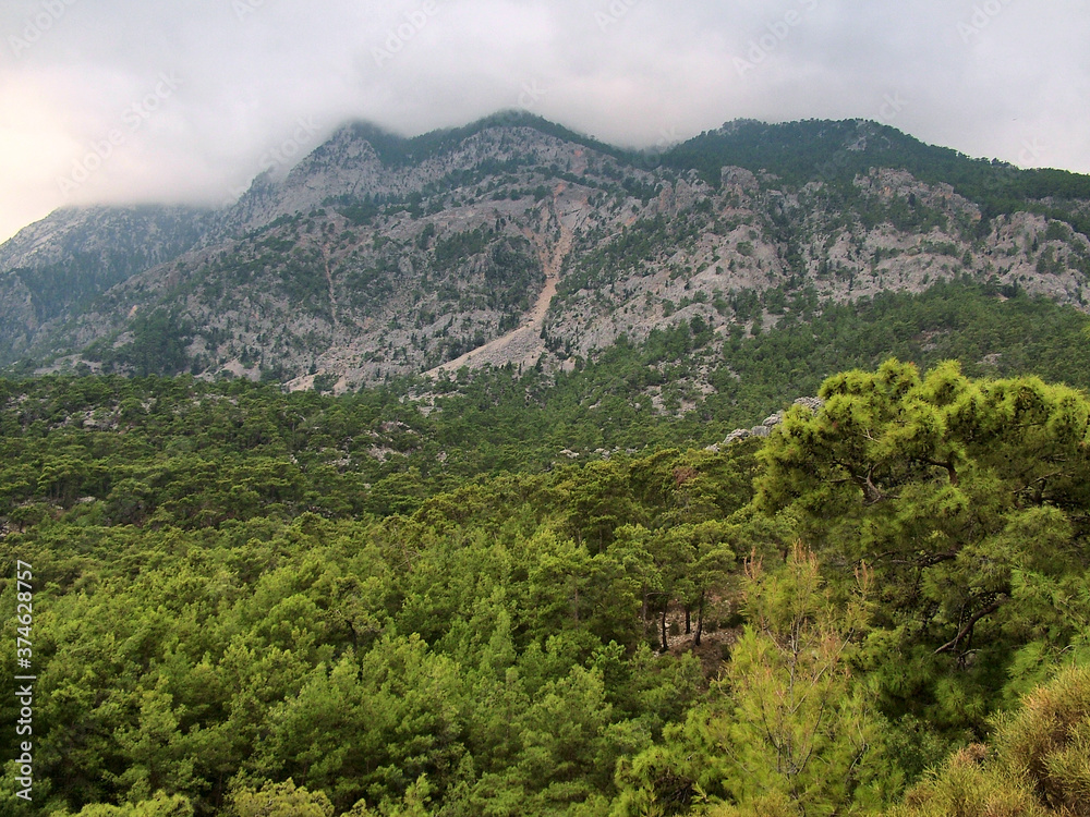 Taurus  Mountains in  cloudy  weather