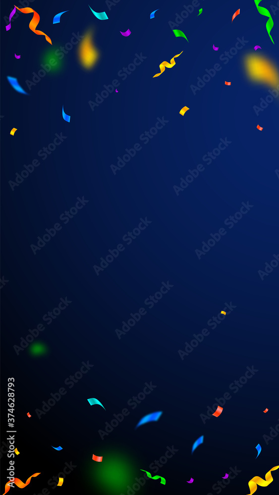 Streamers and confetti. Colorful streamers tinsel Streamers and confetti. Colorful streamers tinsel