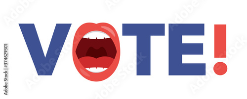 Elections campaign, concept design. Poster, banner and advertising. 