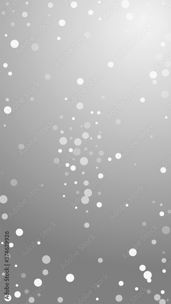 Obraz premium White dots Christmas background. Subtle flying sno