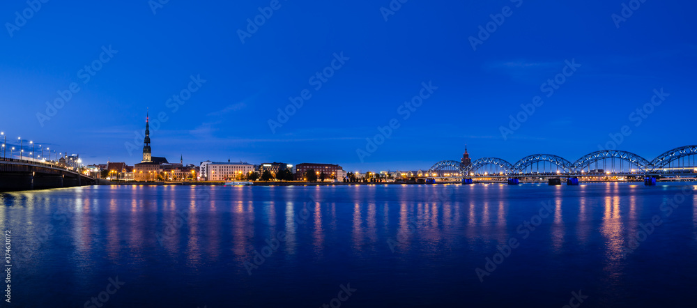 Riga by night
