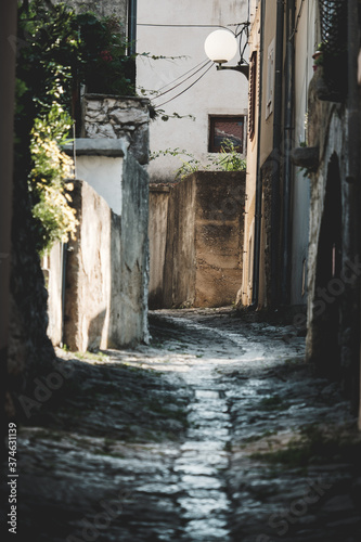 Streets of Omisalj, Island Krk, Croatia photo