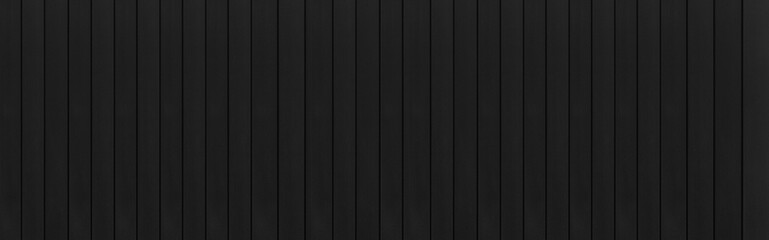 Panorama of Black Corrugated metal background and texture surface or galvanize steel