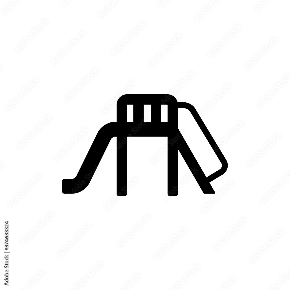 Playground slider icon vector isolated on white Playground slider icon vector isolated on white