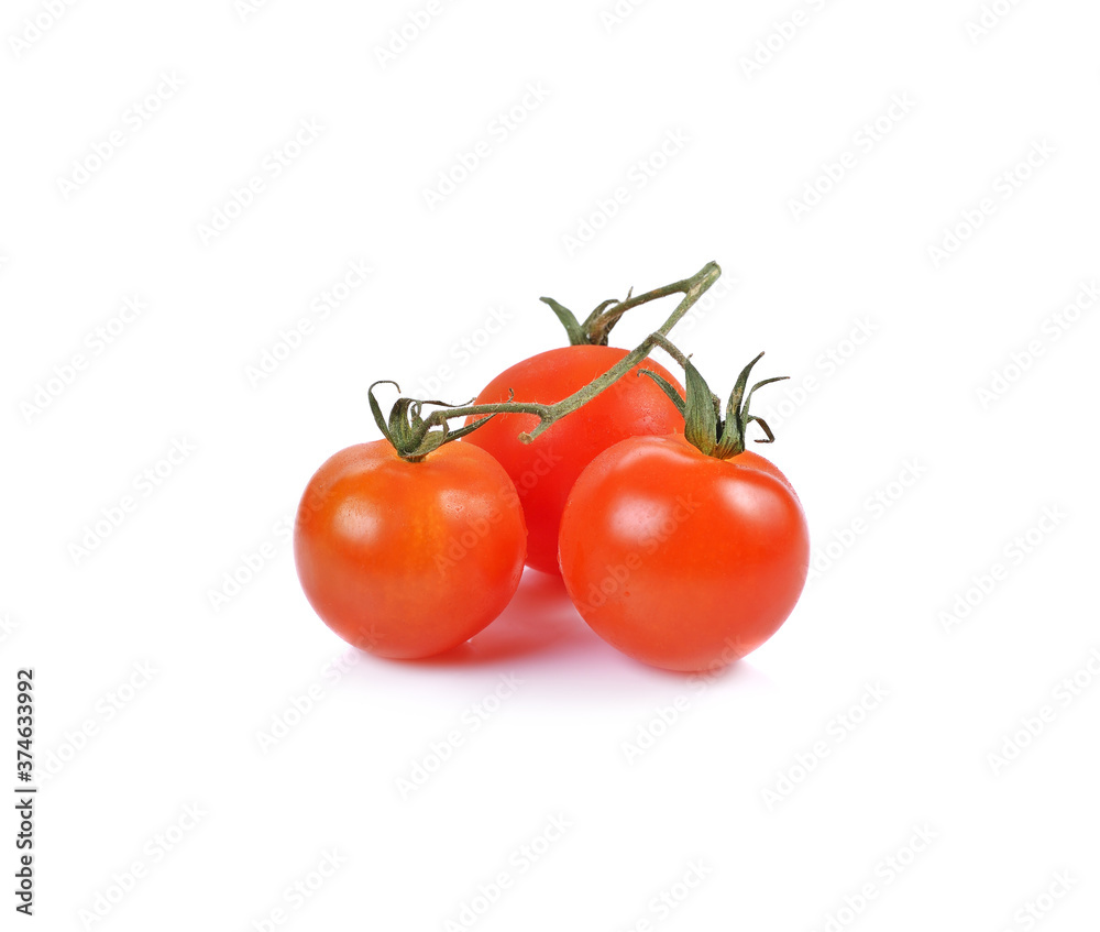 tomato on white background.