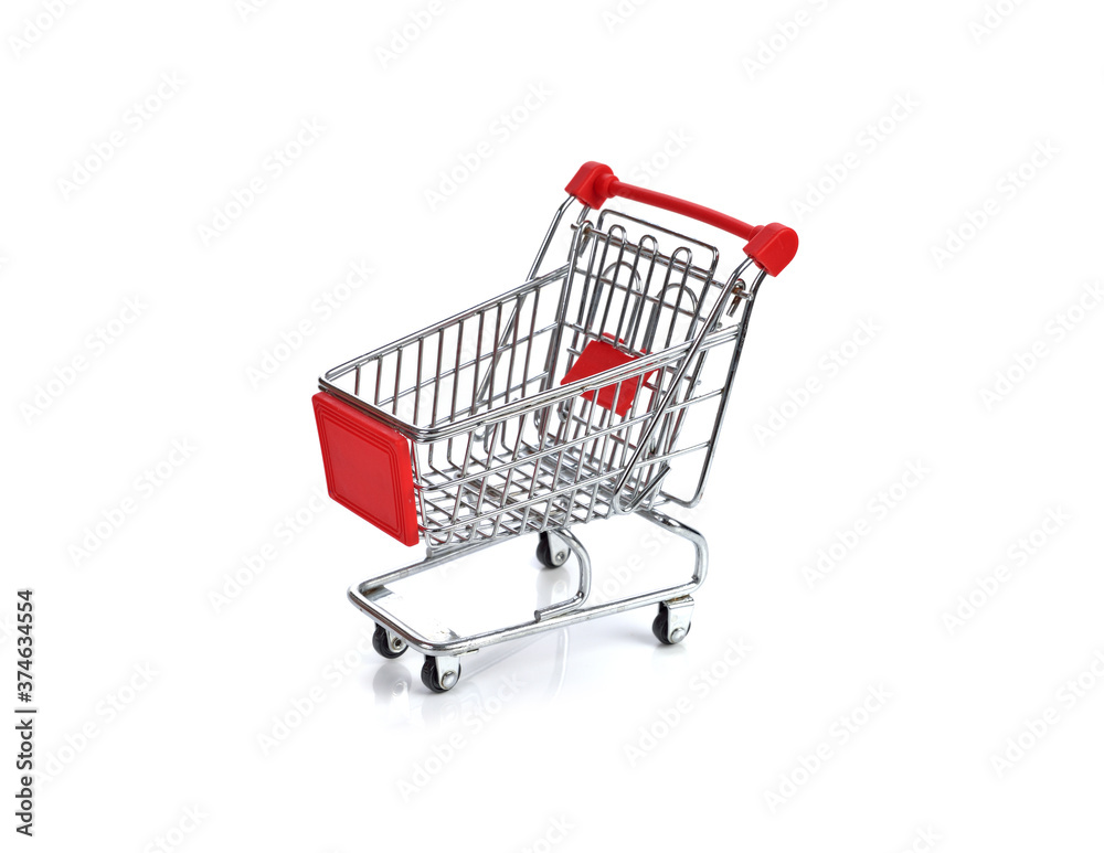 shopping cart isolated on white background