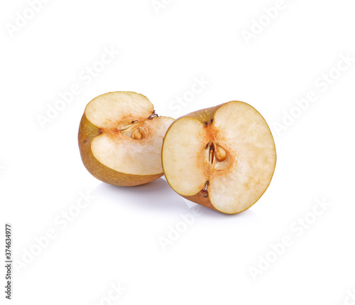 Snow Pear on white background
