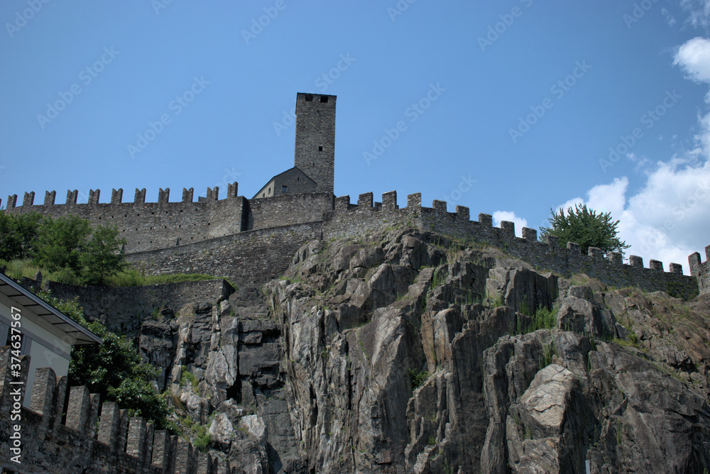 Castlegrande in Bellinzona in der Schweiz 30.7.2020