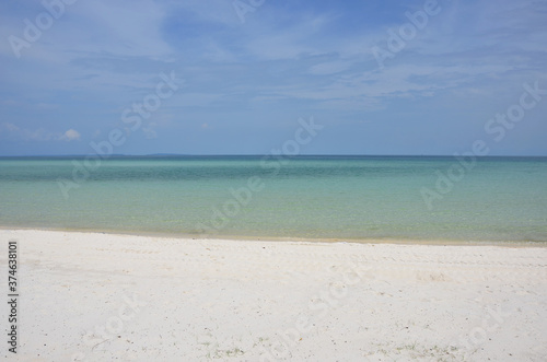 The view of the Pagoda beach and the sea on Koh Rong island in Cambodia