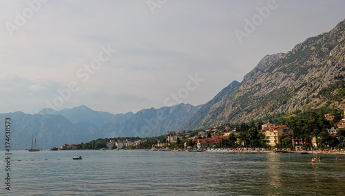 A view of the Bay of Kotor and old town, on the Gulf of Kotor, Montenegro © Jozef