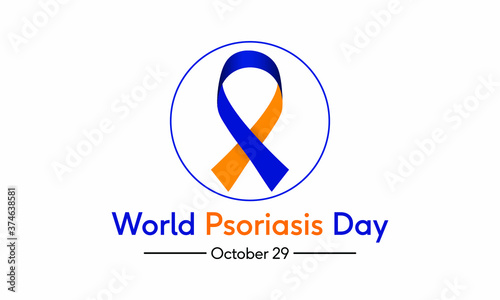 Free Download Vector illustration on the theme of World Psoriasis day observed each year on October 29th across the globe. - GFXLoad