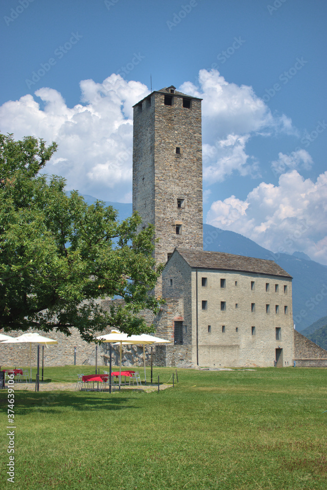 Castlegrande in Bellinzona in der Schweiz 30.7.2020