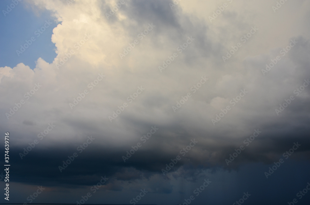 The view of the cloudy sky on Koh Rong island in Cambodia The view of the cloudy sky on Koh Rong island in Cambodia