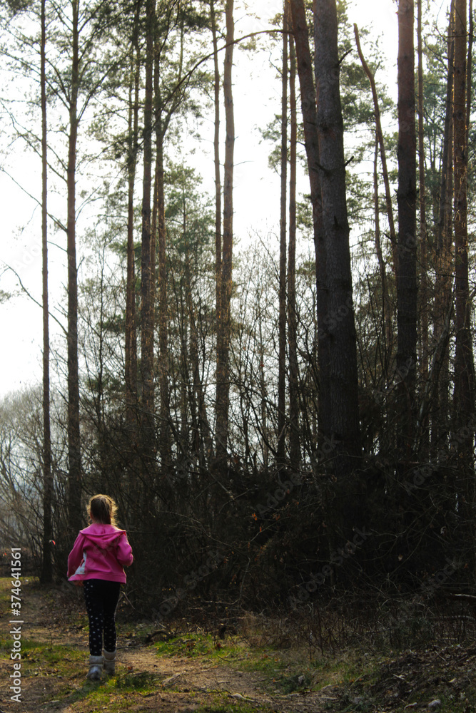 girl in forest girl in forest