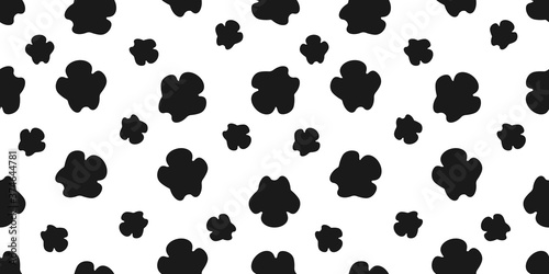 Rhino footprint seamless pattern, Rhino footprint on white background, Animal footprint icons.	
