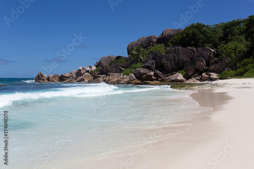 Tropical paradise of one of the Seychelles islands © mauriziobiso
