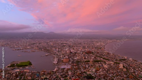 函館山から見る函館市街