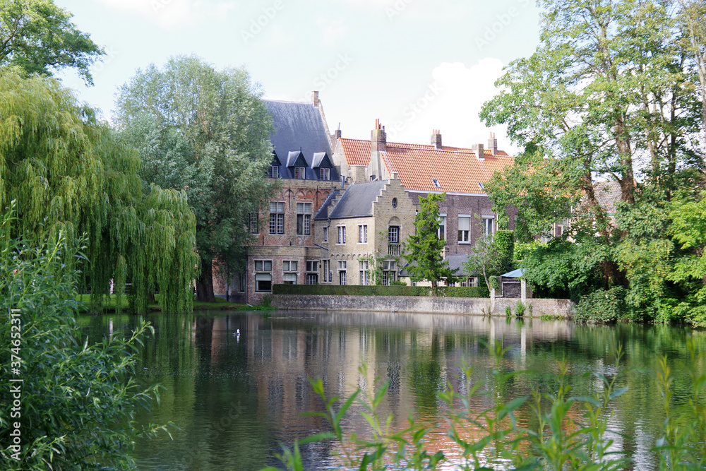 Vue sur le béguinage de Bruges